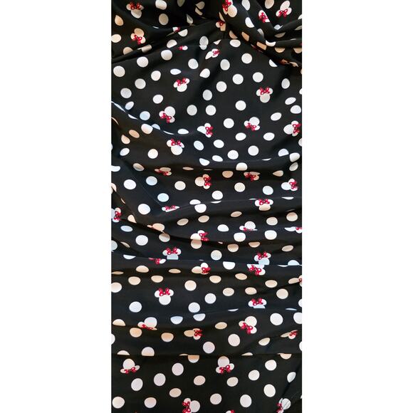 Disney Park Resort Minnie Mouse Black‎ Red Polka Dot One Piece Swimsuit Size XL - Picture 2 of 5